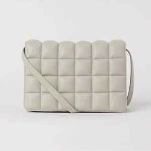 H&M Cream Quilted Crossbody Bag